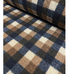 Bouclette tartan bouclette à damier