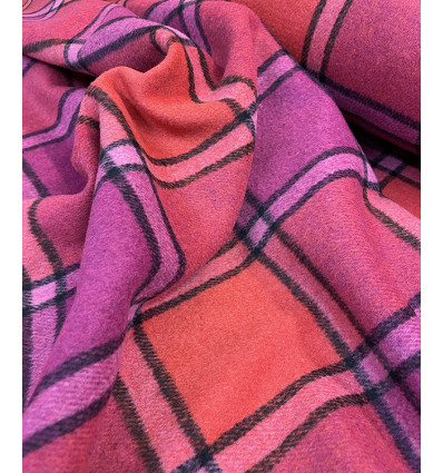 Tartan brossé épais