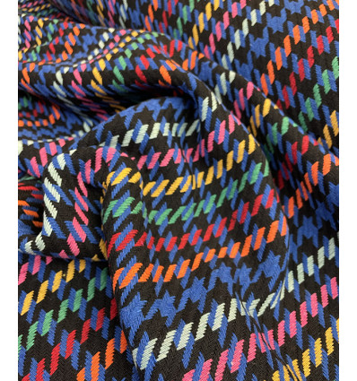 Pied de poule tissé épais