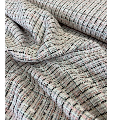 Tweed Lurex argenté