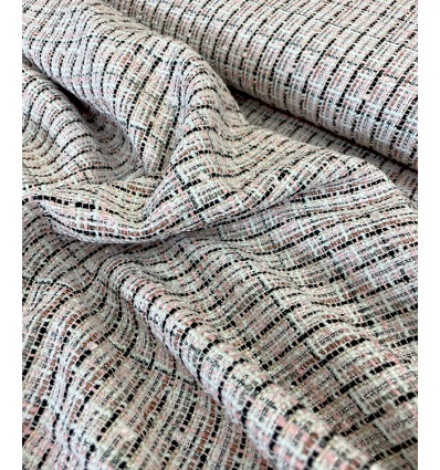 Tweed Lurex argenté