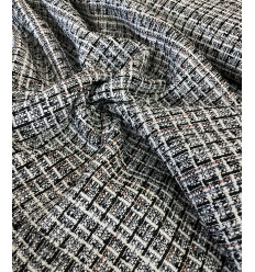 Tweed Lurex argenté