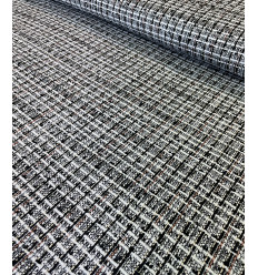 Tweed Lurex argenté