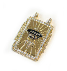 Pendentif plaque soucoupe