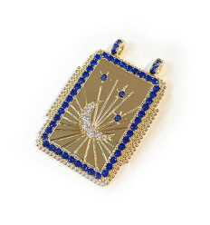 Pendentif plaque lune