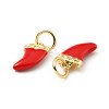 Pendentif corne rouge