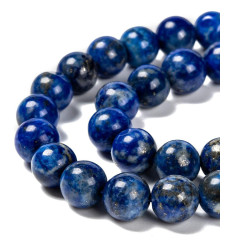8mm - lapis lazuli - Chapelet pierre