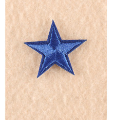 Ecusson étoile bleu clair