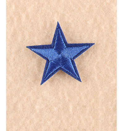 Ecusson étoile bleu clair