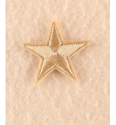 Ecusson étoile bleu turquoise