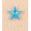 Ecusson étoile bleu turquoise