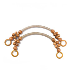 Anse de sac en perle de bois