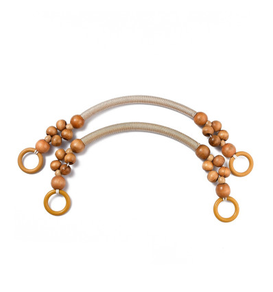 Anse de sac en perle de bois