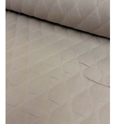 Double gaze coton matelassée vague