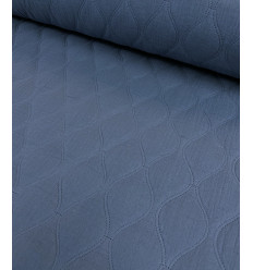 Double gaze coton matelassée vague