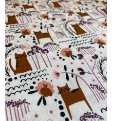 Tissu Cotton & Steel - Elsies Cat