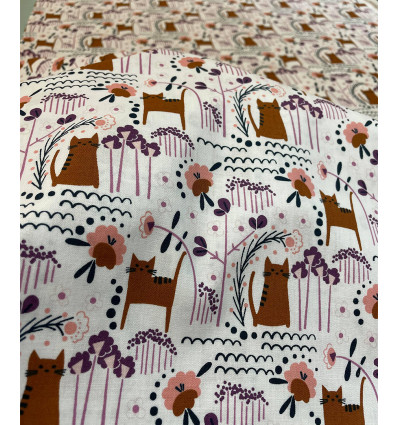 Tissu Cotton & Steel - Elsies Cat