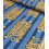 100x110cm - Coupon tissu traditionnel indien - tigre bleu