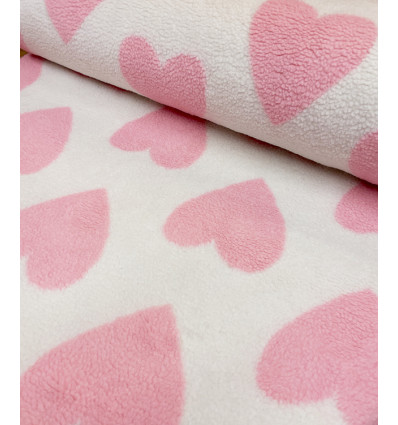 Teddy fausse fourrure coeur