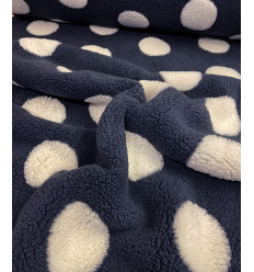 Teddy fausse fourrure à pois