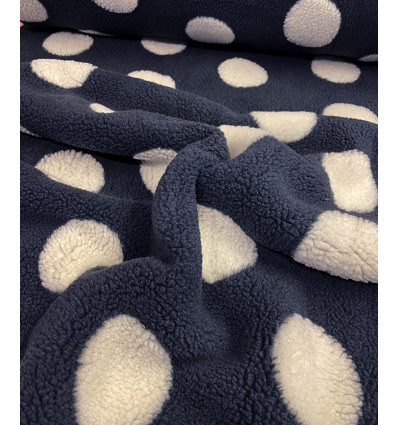 Teddy fausse fourrure à pois