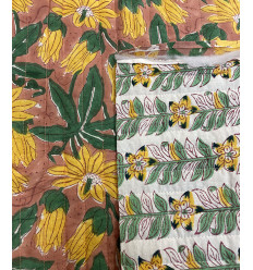 Matelassé traditionnel indien "Daya" réversible