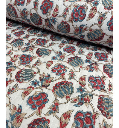 Matelassé traditionnel indien "Indira" réversible