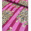Tissu traditionnel indien - tigre fuschia