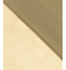 Sergé de coton enduite dorée