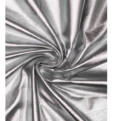 Sergé de coton enduite argenté