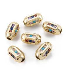 Perle intercalaire tube + zircon