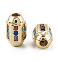 Perle intercalaire tube + zircon