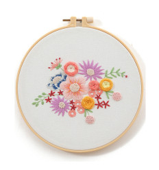 Kit broderie "fleurs"