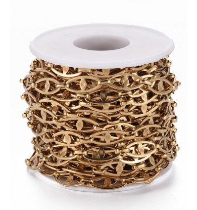 10m - Bobine Chaine oeil protecteur acier inoxydable