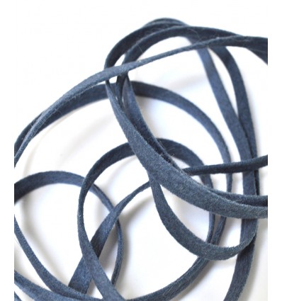 Lien imitation suédine - noir