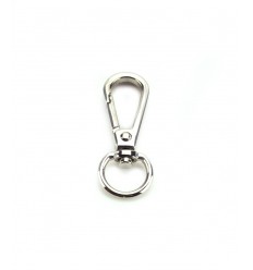 Fermoir mousqueton - argenté