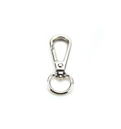 Fermoir mousqueton - argenté