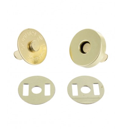 Boutons magnetiques a coudre doré