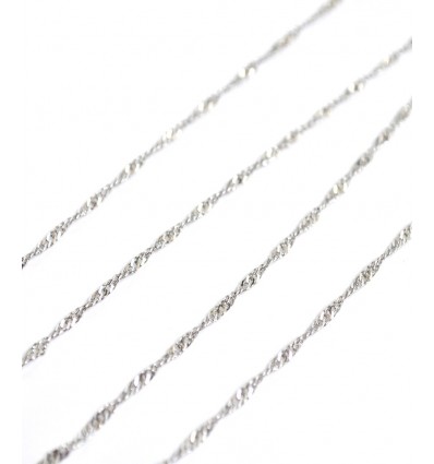 Chaine torsadée - argenté