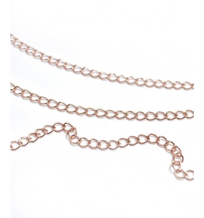 Chaine de rallonge - doré rosé