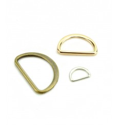 Anneaux demi-lune métallique 10mm - bronze