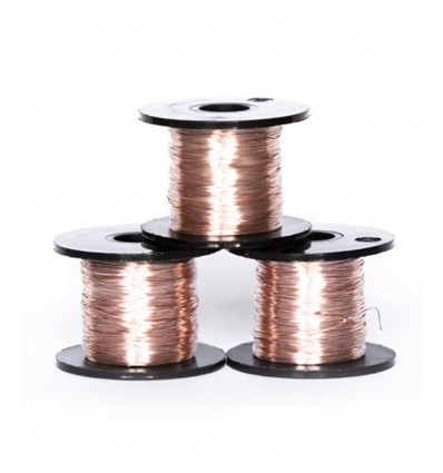 Fil de cuivre calibre 28 - doré à l'or fin rosé 24K