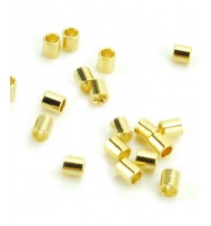 Perles à écraser - plaquées or (10pcs)