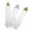Plume d'oie 15/20cm - paillettes dorées