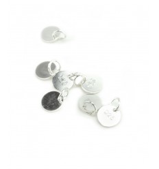 Pastille gravée argent 925