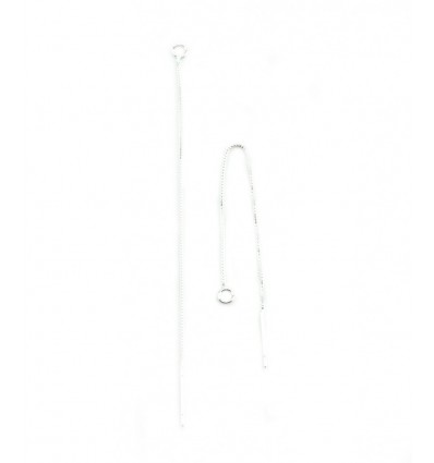 Boucles d'oreilles chaine - argent 925